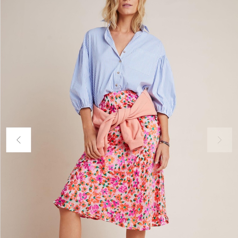 {Anthropologie} Midi Skirt